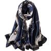 YMXHHB Sciarpa di seta di gelso sciarpa moda sciarpa lunga leggera scialle Wrap …, W03, Taglia Unica