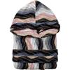 Nada Home Accappatoio Unisex Uomo Donna in Spugna Velour Cinigliato 100% Cotone 500gr con Cappuccio - Morbido, Assorbente ed Elegante, Design Jacquard