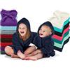 Emily´s Check Accappatoio per bambini Emily's Check - Morbido pile per bambini e bambine 1522.2202, 6-8 anni, turchese