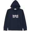 Timberland Hoodie 1 Tier 3 Maglia di Tuta, Dark Sapphire, XL Uomo