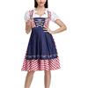 Generico Costume Bavarese per Feste di Carnevale Abito Tradizionale Dirndl per Oktoberfest Birra Festival Costume da Donna Oktoberfest Vestito Carnevale