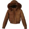 Generico Piumino trapuntato con coulisse moda invernale da donna Piumino con colletto alla coreana Giacca con gemelli caldi invernali Piumino foderato caldo spesso