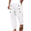 RYTEJFES Pantalone Lino Uomo Pantaloni di Indumento Largo Abbigliamento Comodo Leggeri Bermuda Elegante Leggero Morbidi Estivi Lunghi Comodi Curvy Eleganti