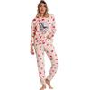 Gorjuss Pigiama Donna Santoro Invernale in Coral Fleece Velluto Art. 62385 (IT, Testo, M, Regular, Regular, Rosa)
