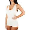 Clessidra Pacco da 3 Canotte Donna Spalla Larga in Lana Cotone Made in Italy, Canottiera Intimo Donna, Lana, Canotta Donna, Smanicato, Canottiere PT4110 (7, Bianco)