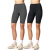 Merry Style Leggings Donna Corti MS10-145 (2Pack Nero/Grafite, S)