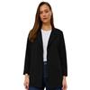 Ballandoro Blazer Donna Elegante Lungo - Giacca Curvy | per Completo Cerimonia, Made in Italy, Cardigan Taglie Forti Elasticizzato senza Fodera Felpa, Tailleur Oversize con Tasche