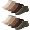 Mat and Vic's Mat & Vic's Calzini uomo corti - OEKO-TEX 100, 10 paia, Earth Colors, S