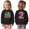 CM C&M WODRO 2° compleanno ragazza felpa I'm Two Cute stampante maglione secondo compleanno abbigliamento bambino bambino girocollo manica lunga annuncio abbigliamento autunno inverno maglione, Nero