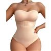 FEOYA Body modellante da donna per il controllo della pancia, tuta senza cuciture