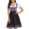 Generico Dirndl Donna Abito per Oktoberfest Costumi di Carnevale Vestito Tradizionale per Feste e Eventi Dirndl Costume German Speciali Tradizionale da Donna Costume da Oktoberfest