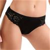 JADEA 6 Pezzi Brasiliana Slip Donna Cotone Modal e Pizzo 516. Nero 5/L