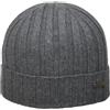 Melegari Berretto di maglia beanie Belluno | 100% cashmere riciclato | recycled and sustainable cashmere | Ecologico ed economico | leggero 50 grammi | Made in Italy (IT, Numero, 54, 63, Grigio medio)