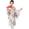 Generic 2026 Abito tradizionale giapponese da ragazza kimono per bambini Yukata Anime Cosplay, bianco, 2-3 Anni