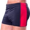 Aquarti Pantaloncini da Bagno Uomo, Nero/Rosso, 6XL