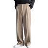 Generic Pantaloni da uomo, con gamba larga, pantaloni da jogging, pantaloni a vita alta, pantaloni chino, pantaloni casual, casual, vestibilità normale, da uomo