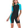 Yeesam muta intera da surf sub a maniche corte, per ragazze e signore, protezione dai raggi UV eccellente UPF 50+ Pure Orange Intl-Small