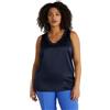 FIORELLA RUBINO: Top in Due Tessuti con Scollo a V Curvy Size Blu Stagione Primavera Estate 2025.
