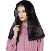 BEAUTELICATE Velo Di Pizzo Da Sposa Chiesa Cattolica Messa Triangolare Mantila Sciarpa Copricapo In Latino Nero Bianco V99