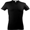 JULIPET Iper t-Shirt Scollo a V Profondo Cotone Elasticizzato (4 L IT50, Nero)