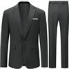 Allthemen Abiti 2 Pezzi Uomo Slim Fit Completo Giacca Pantaloni Smoking