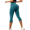 Generico Leggins Sportivi Donna 3/4 Push Up Pantaloni Capri Modellanti a Vita Alta Pantaloncini Palestra Fitness Yoga Pants Controllo Pancia Pinocchietto Elastici Morbido Linfodrenaggio Lipedema Yoga e Fitness