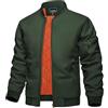 KEFITEVD Bomber Invernale Uomo Caldo Antivento Giacca Casual Imbottita