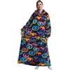 JOREAY Felpa con Cappuccio Coperta Oversize per Donna Uomo, Adulto Adolescente Soffice Accogliente Comoda Coperta Indossabile con Cappuccio, Zucca