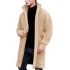 Duohropke Lungo lavorato a maglia da uomo sciolto e alla moda cardigan cappotto slim fit media giacca inverno caldo abbigliamento casual uomo