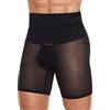 SLIMBELLE Mutande Contenitive Uomo Elasticizzato Pantaloncini Compressione Uomo vestibilità Slim Body Modellante Shapewear Pantaloncini (Nero,3XL)
