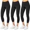 Merry Style Leggings 3/4 Donna in Cotone MS10-199 | in Cotone con Elastan Ampia Pantaloni Donna Banda Elastica Leggins per Casa Palestra Tempo Libero