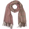 styleBREAKER ampia sciarpa XXL con frange in design giorno e notte con motivo tartan scozzese, unisex 01018138