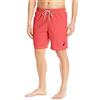 Nautica Men's Solid Quick Dry Classic Logo Swim Trunk, Spiced Coral, X-Large
