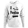 Vulfire Felpa con Cappuccio Unisex Il Pandino, Panda 4x4 Accessori, Felpa con Cappuccio Auto Abbigliamento Divertente, Felpa con Cappuccio Nonno Auto, Motori Felpa con Cappuccio Ragazzo (Bianco, L)