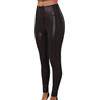 Generic Pantaloni in pelle da donna, leggings a vita alta in pelle da donna con cerniera aperta, leggings in pelle sintetica opaca, pantaloni in pelle a vita alta, pantaloni da yoga colorati, BK1, M