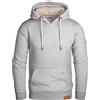 Grin&Bear Felpa Uomo Felpa con Cappuccio Giacca Uomo Felpa Cappuccio Grigio puntinato, XL, GEC473