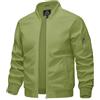 KEFITEVD Bomber Uomo Primaverile Leggero Casual Giacca Estiva Moderna Soft
