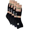 JOPHY & CO. Calzini in Bamboo, Unisex per Uomo e Donna Modello Corto in Bambù Morbidi e Traspiranti cod.7020 (35-40, Nero-12 paia)