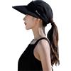 SJTJSPX Berretto Visiere Sport Estate Cappello da Sole Smontabile Capeline Donna Ampio Bordo Pieghevole Cappello da Spiaggia Viaggio Protezione UV Cassquette da Baseball Piscina Campeggio Pesca
