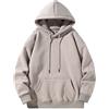 Generico Felpa Nera Uomo Pesante Felpa con Cappuccio Moda Hoodie Termica Leggera Felpe Sportiva Baggy Maglia Tops Casual Oversize Pullover Vintage Sweatshirt Classic Lavoro Hip Hop Abbigliamento