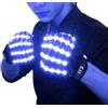 YUANYUYING Guanti LED Flash - Guanti Luminosi per Feste, Halloween ed Eventi | Luminosi, Lampeggianti | Facili da Usare a Batteria (blu, standard)