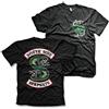 Riverdale Licenza Ufficiale South Side Serpents Uomo Maglietta (Nero), Large