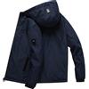 Fulidngzg Giacca Uomo Invernale Caldo di Nylon Impermeabile Vento con Rivestimento in Piumino e Cappuccio S-5XL Giubbotto Softshell Primaverile Autunno Casual Elegante da Lavoro per Moto Trekking Escursioni