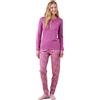 Noidinotte; more than pyjamas Noidinotte - Pigiama Donna Caldo Cotone Articolo Fiori. - S Rosa