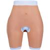 LCUPPON Crossdresser Silicone Shape Wear Realistic Hip Pad e Butt Pad Flessibile Hip Enhancer Panties (IT, Testo, L, Regular, Regular, Avorio)