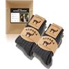 FORVEVO 4 paia calze alpaca da uomo 43-46,calze lana donna,invernali calde con alpaca,termiche in maglia soffice per tutti i giorni, all'aperto, escursioni (grigio scuro e grigio chiaro)