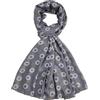 GFM® Sciarpa da donna grande e leggera, scialle lunga, alla moda, con motivi floreali, foglie, geometrici e classici, elegante accessorio primaverile ed estivo per tutte le stagioni (FP3), L