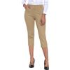 AjezMax Pantaloni da Golf da Donna Eleganti Capri Pants a Vita Alta Elasticizzati 3/4 Lungo Pantaloni per Lavoro Ufficio Yoga