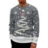 NaLatia Maglione Natalizio Donna Uomo Felpa Invernale Brutti Christmas Sweater Famiglia Maglione di Natale a Manica Lunga per Coppia Taglie Forti Xmas Maglie Termica