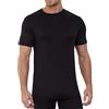 The Essentials Wardrobe Maglia intima termica da uomo a maniche corte a maniche lunghe, caldo, strato base, S-XL, Manica corta - Nero, S